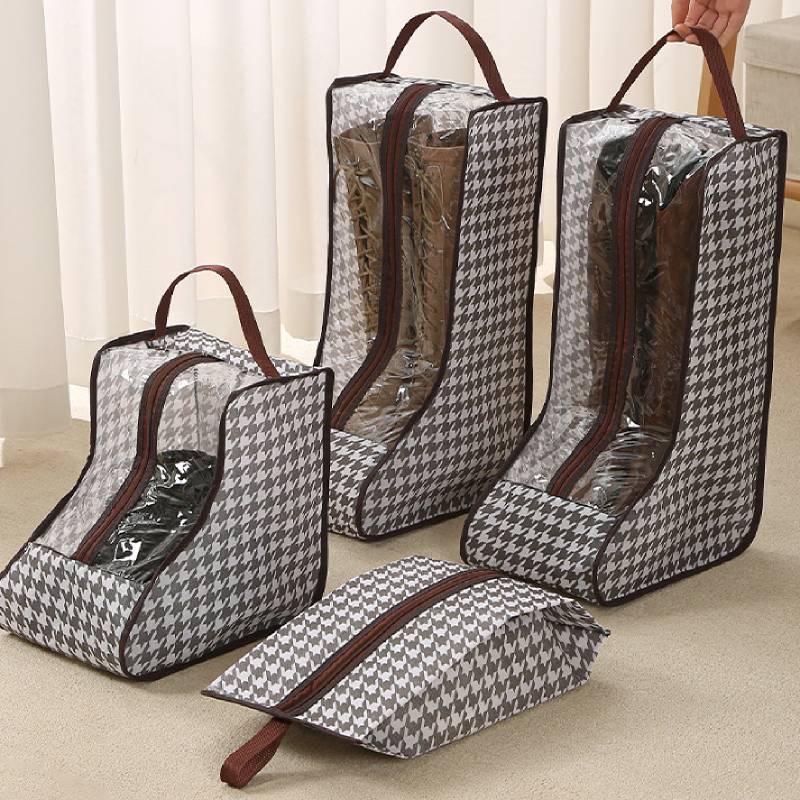 Knee High Boots Women - 背の高いブーツ収納バッグ 透明なPVC窓付き 通気性のある防塵オーガナイザー 膝丈の靴を崩れさせず収納できる クローゼット用 女性用