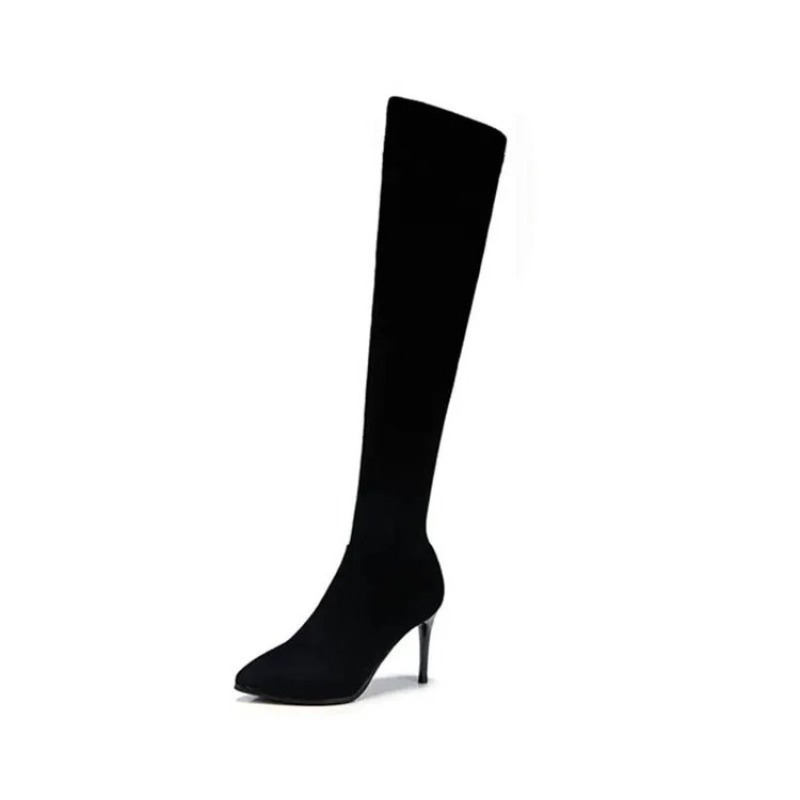 セクシーな女性用、膝丈のハイブーツ、つま先が尖った細ヒールの - Sock Boot Women のレビューと価格
