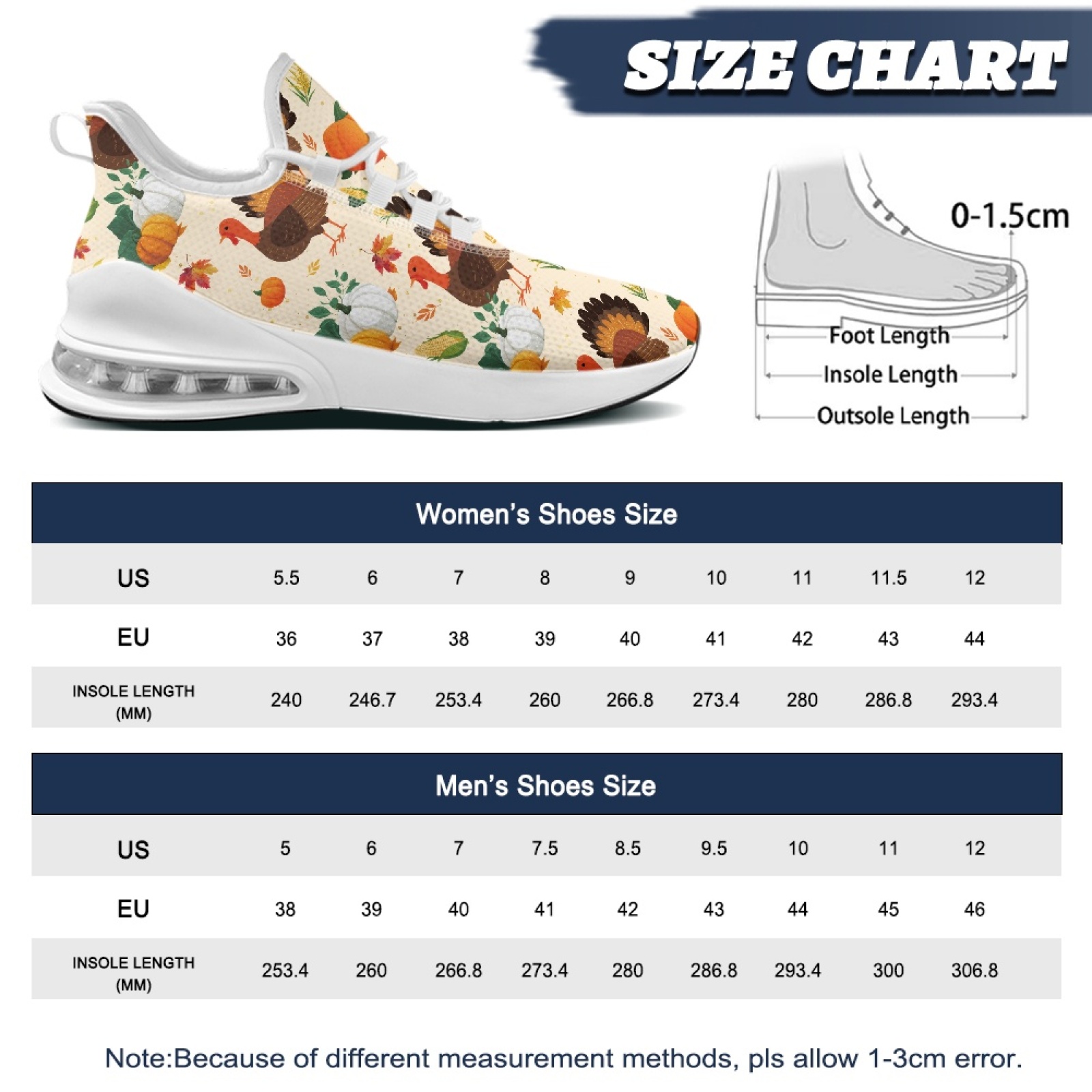 PENSTROLL サンクスギビングターキー柄 レディースカ - Women Shoes Tennis のレビューと価格