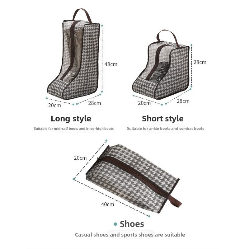 背の高いブーツ収納バッグ 透明なPVC窓付き 通気性のある防 - Knee High Boots Women のレビューと価格